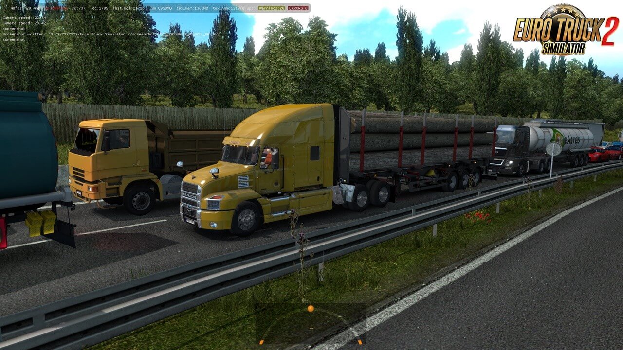 Mack Anthem truck in Ets2 Traffic (1.36.x)