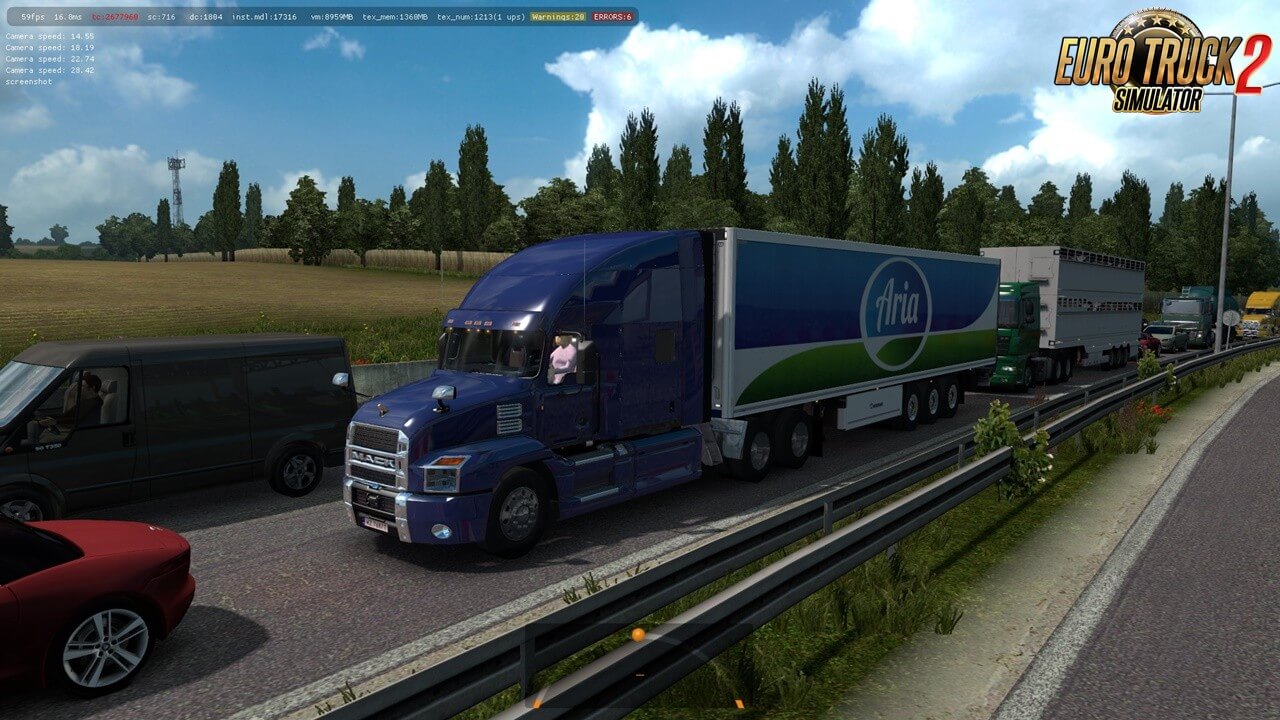 Mack Anthem truck in Ets2 Traffic (1.36.x)