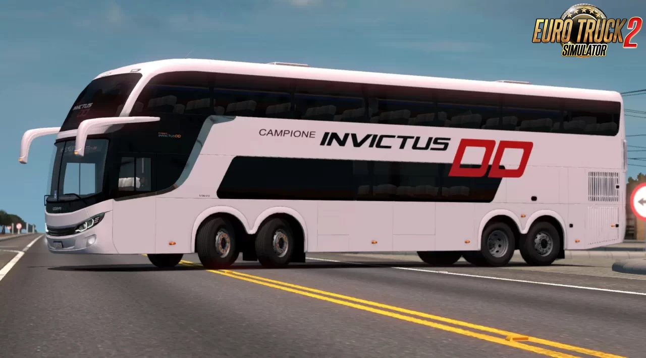 Bus Comil Invictus DD Volvo 6x2/8x2 v2.0 (1.41.x) for ETS2