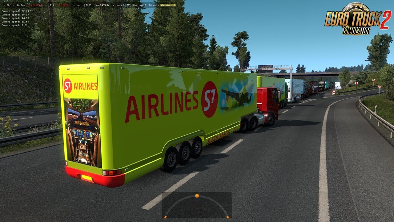 Aero Dynamic Airline Companies Trailers in Traffic