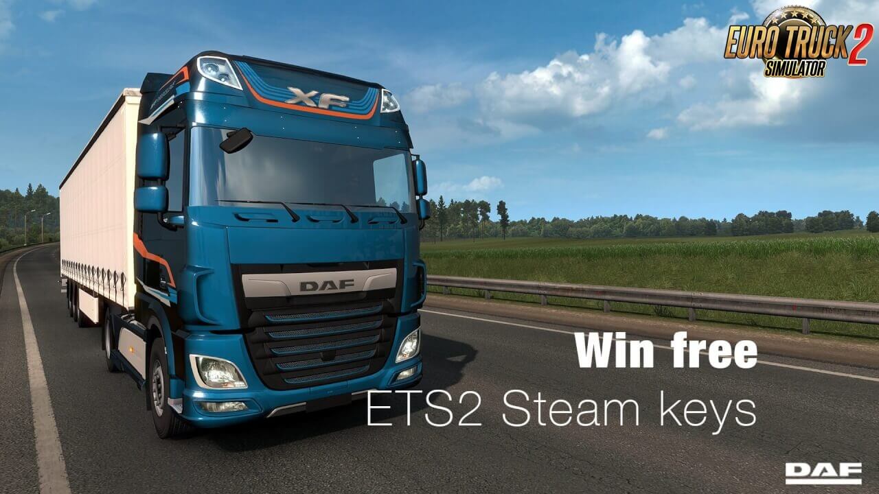 SCS Software and DAF are giving away 50 free Steam Keys