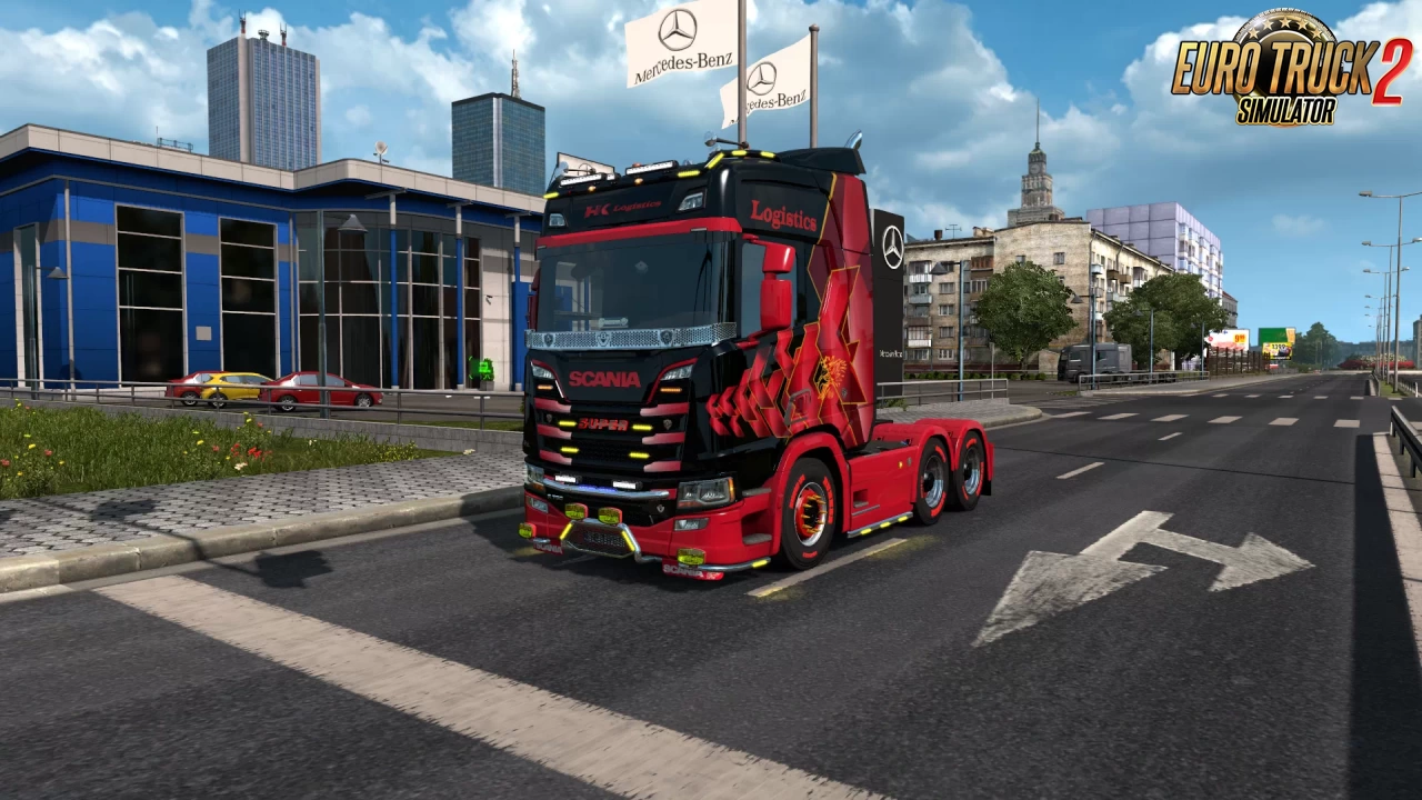 Black Trak Skin for Scania R NextGen (1.36.x)