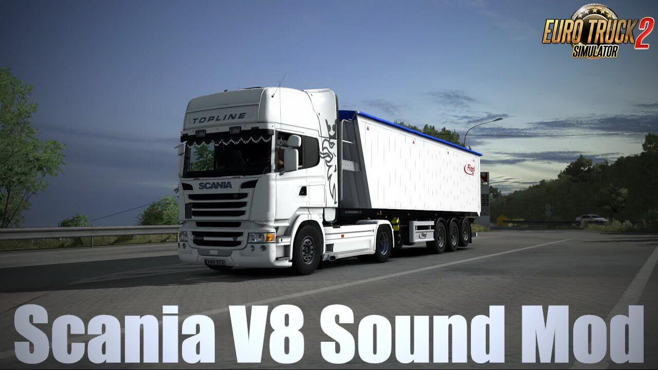 Scania V8 Sound Mod v11.0 by Kriechbaum (1.37.x)