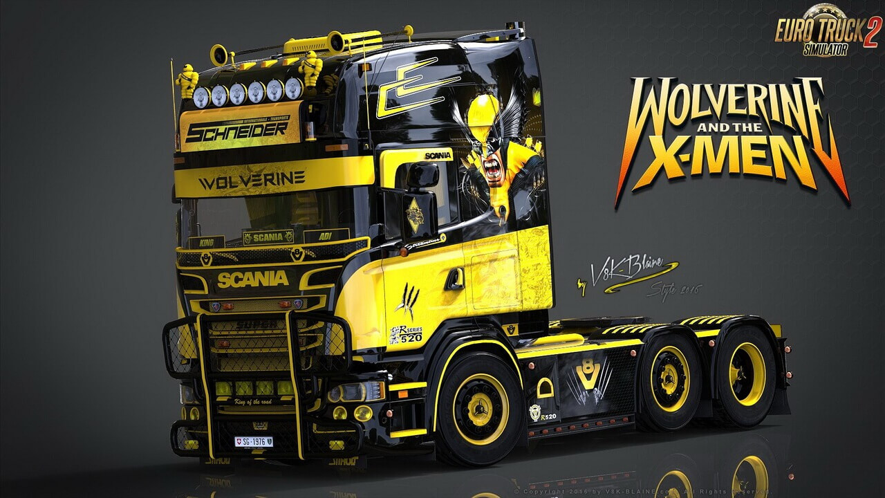 V8K Scania R520 Wolverine Edition v1.0 (1.36.x)