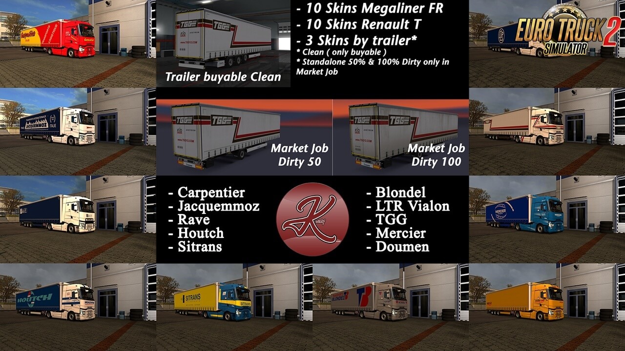 Kriistof Skin Pack FR Megaliner for Ets2