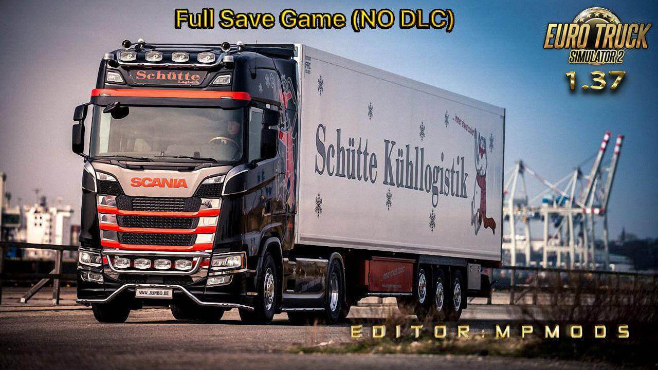 Full ETS2 Save Game v1.0 by MpMods (1.37.x)