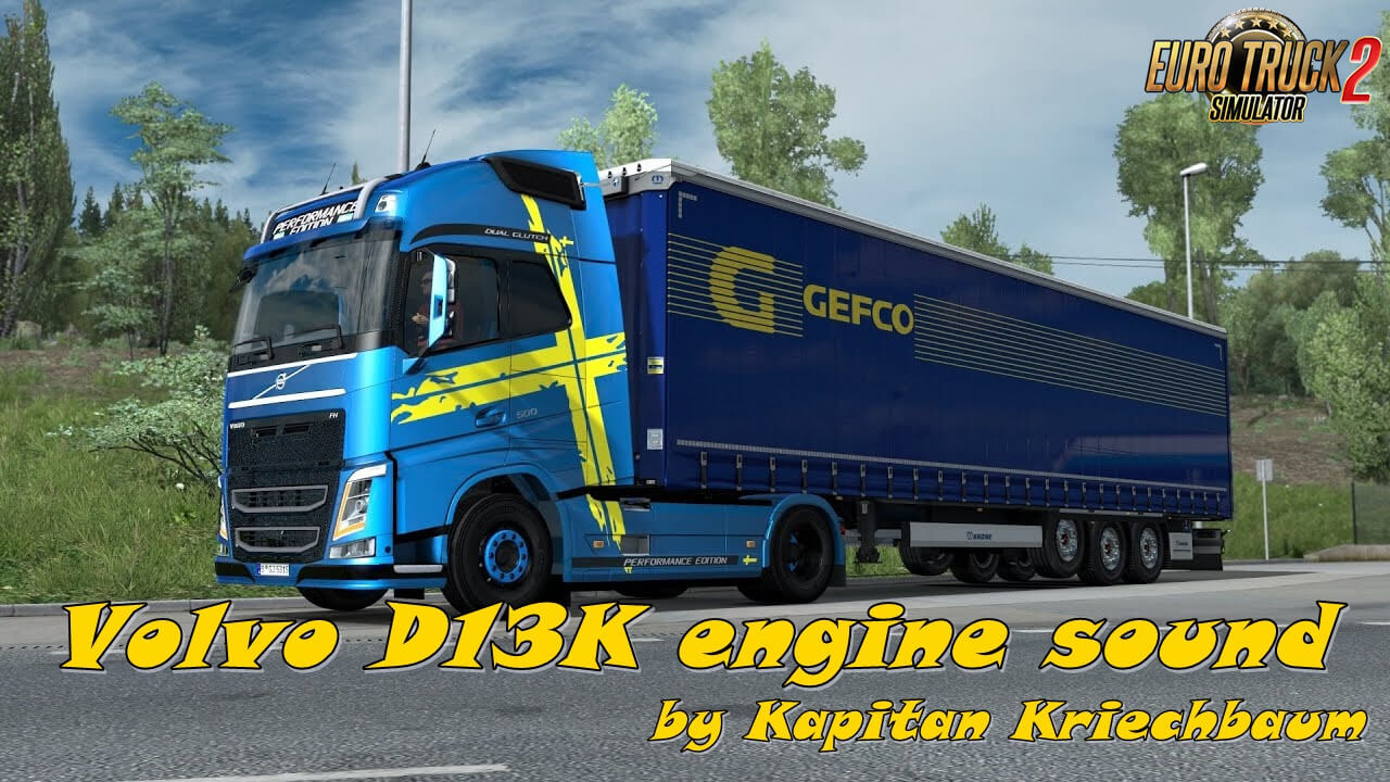 Volvo D13K engine sound v3.0 (1.37.x)