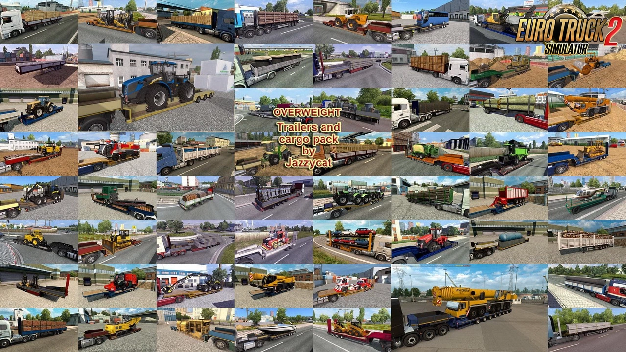Trailers and Cargo Pack v11.10.3 by Jazzycat (1.59.x) for ETS2
