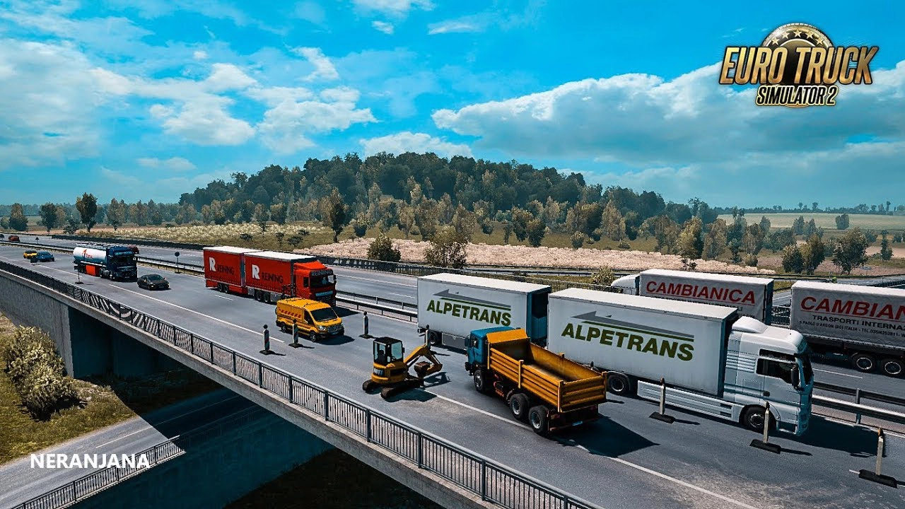 Painted BDF Traffic Pack v15.0 by Jazzycat (1.48.x) for ETS2