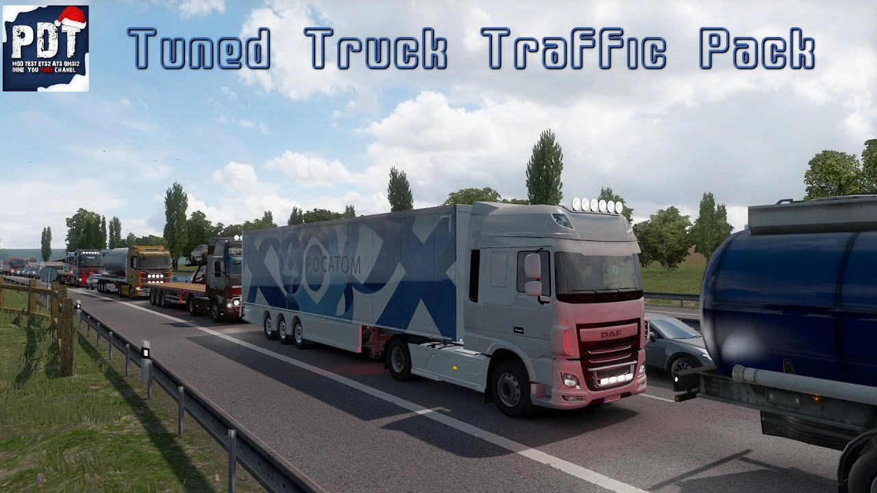 Tuned Truck Traffic Pack v7.0 by Trafficmaniac (1.48.x) for ETS2