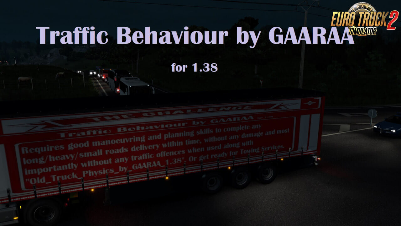 Traffic Behaviour v1.0 by GAARAA (1.38.x) for ETS2