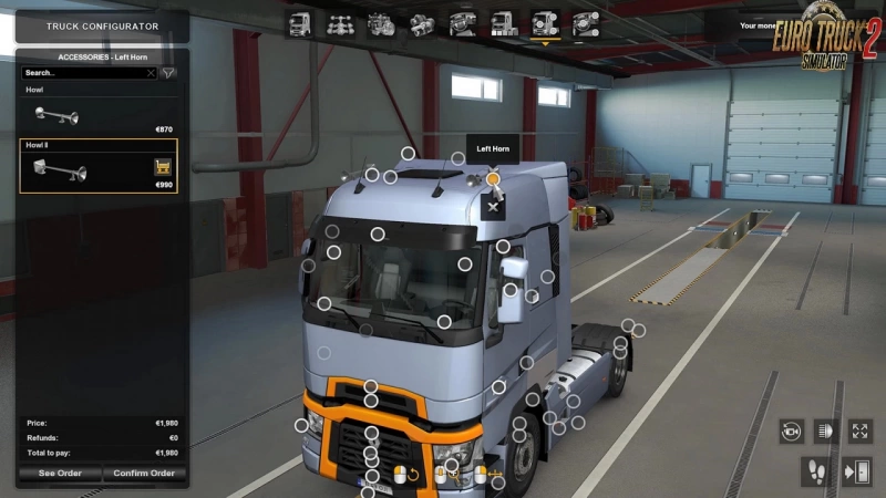 ETS2 1.38 Open Beta - Roof Horns will be added