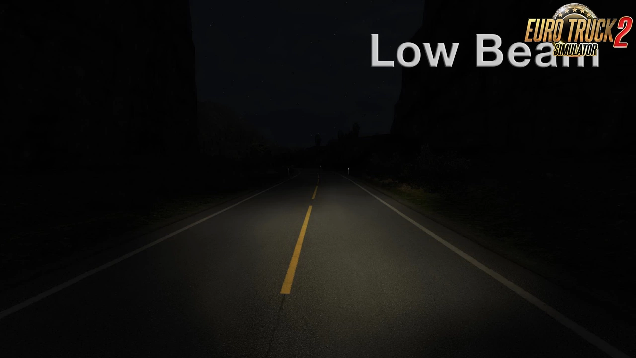 Realistic Headlights v3.0 by Leozin (1.40.x) for ETS2