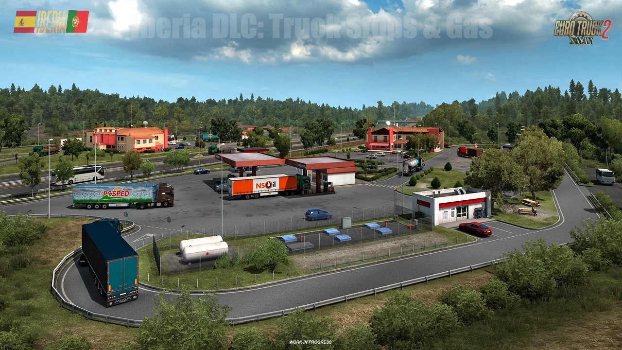 Iberia DLC: Truck Stops & Gas Stations in ETS2