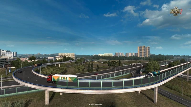 Iberia DLC - Lisbon City in ETS2