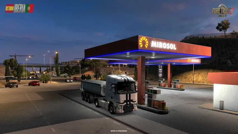Iberia DLC: Truck Stops & Gas Stations in ETS2