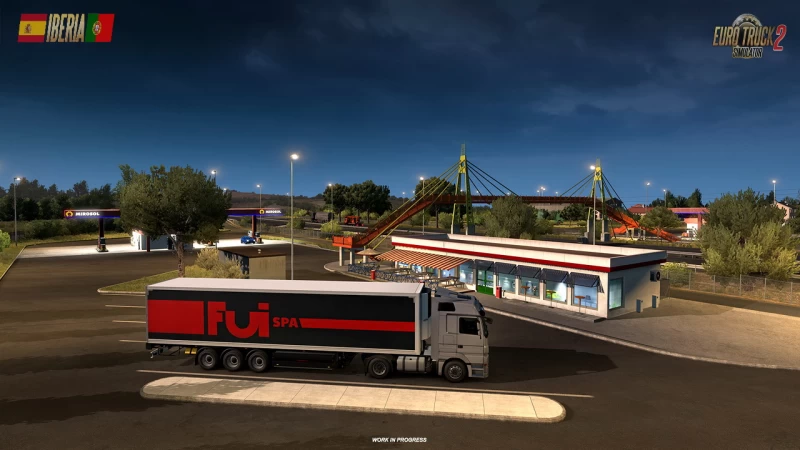 Iberia DLC: Truck Stops & Gas Stations in ETS2