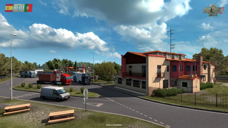 Iberia DLC: Truck Stops & Gas Stations in ETS2