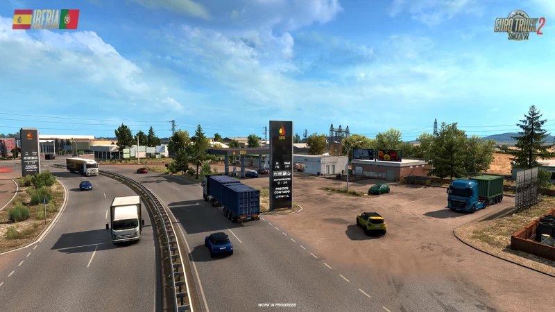 Iberia DLC: Truck Stops & Gas Stations in ETS2