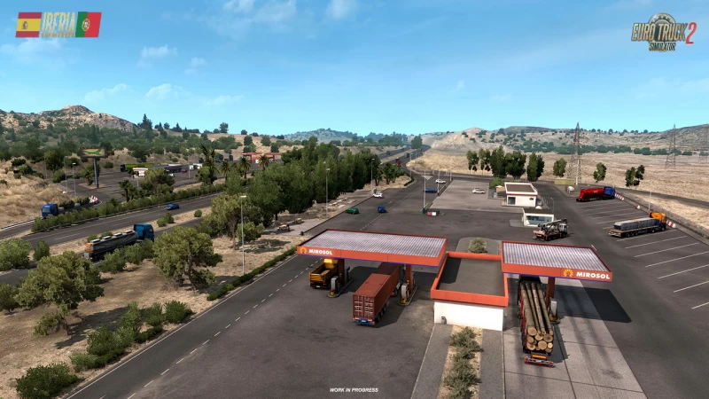 Iberia DLC: Truck Stops & Gas Stations in ETS2