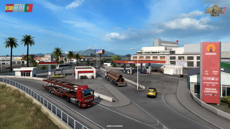 Iberia DLC: Truck Stops & Gas Stations in ETS2