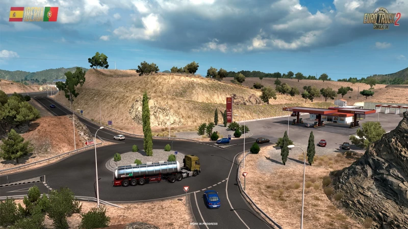 Iberia DLC: Truck Stops & Gas Stations in ETS2