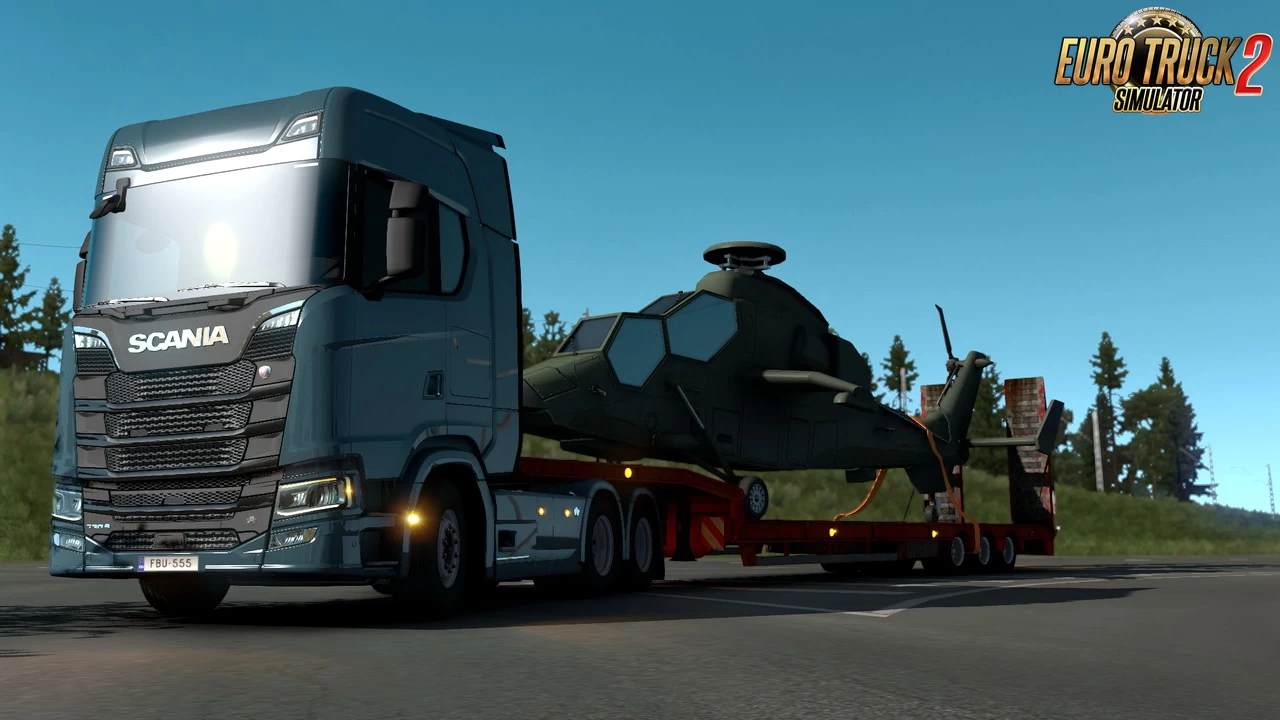 Eurocopter Tiger Cargo 4K v1.0 (1.38.x) for ETS2