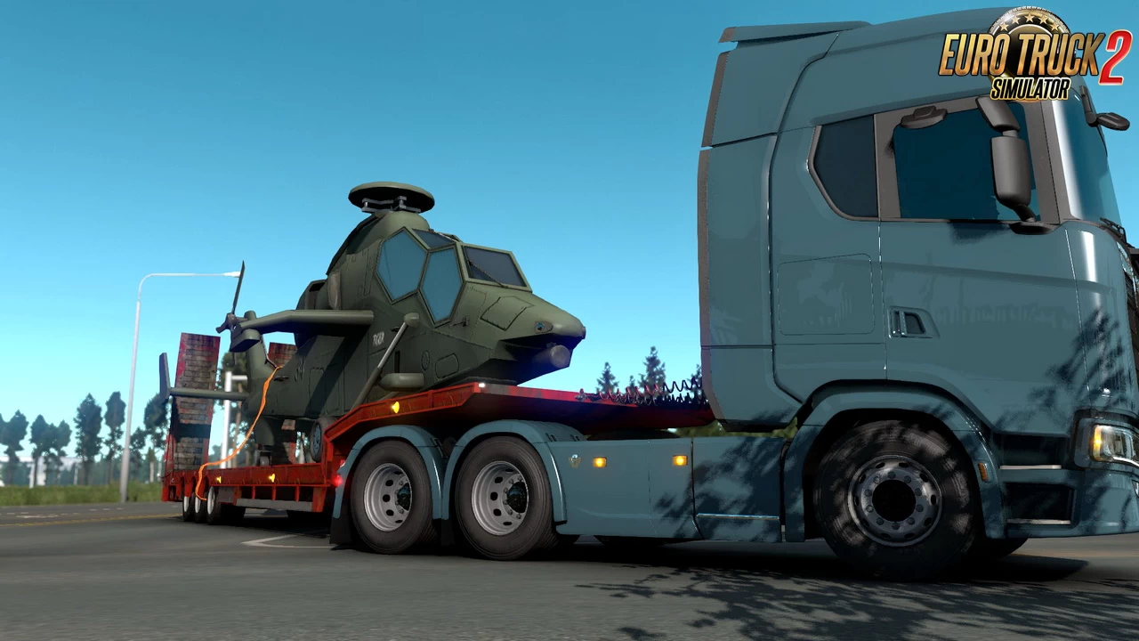 Eurocopter Tiger Cargo 4K v1.0 (1.38.x) for ETS2