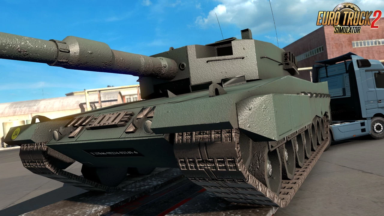 Leopard 2A4 Cargo 4K v1.0 (1.38.x) for ETS2