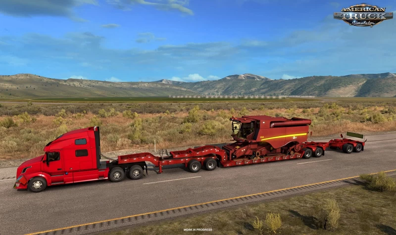 Lowboy Trailers soon in ATS Update 1.39