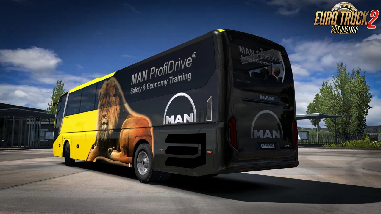 Man Lions Coach 2017 Optiview Bus + Interior v3.1 (1.46.x)