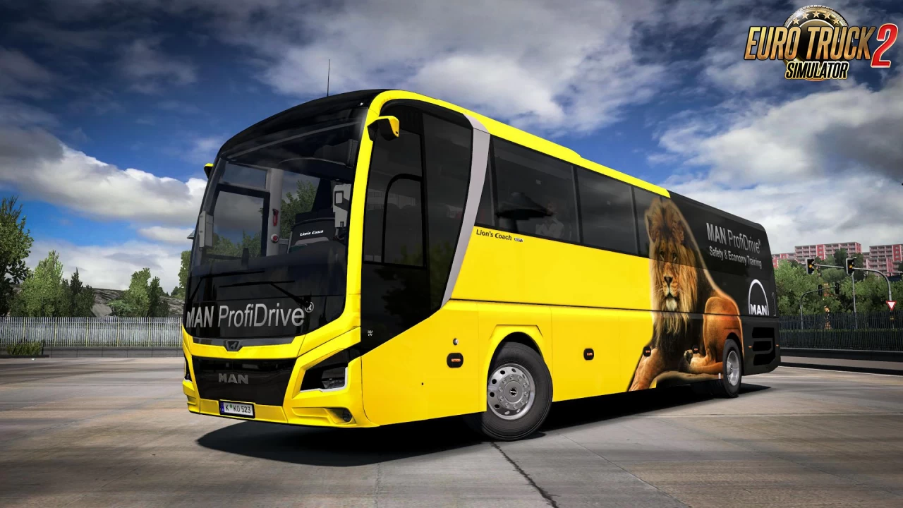 Man Lions Coach 2017 Optiview Bus + Interior v3.1 (1.46.x)