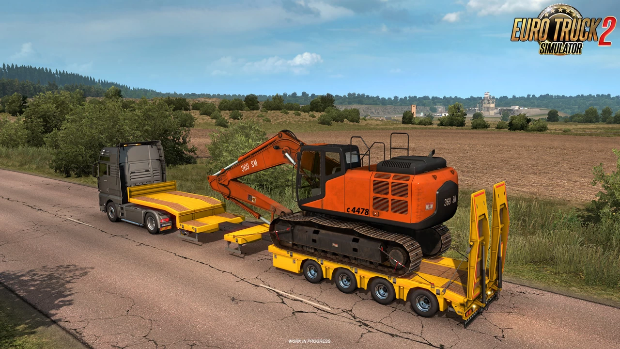 Low-bed & Low-loader Trailers in ETS2 Update 1.39