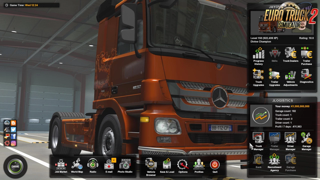Save Game Profile v4.0 by JayOnTheWay (1.40.x) for ETS2