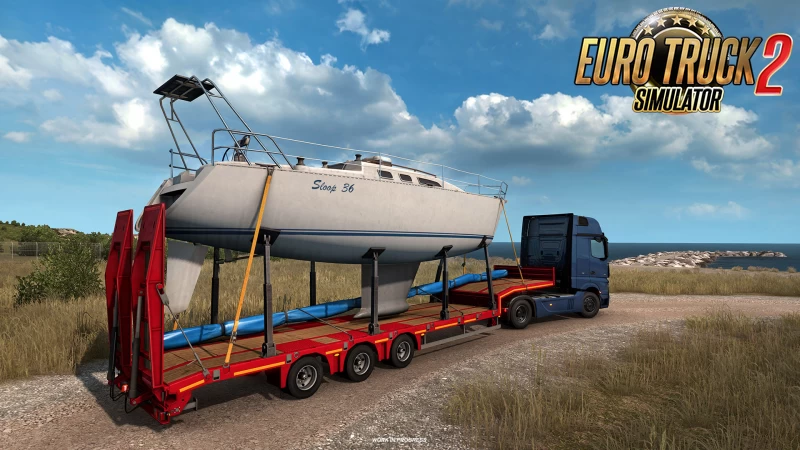 Low-bed & Low-loader Trailers in ETS2 Update 1.39
