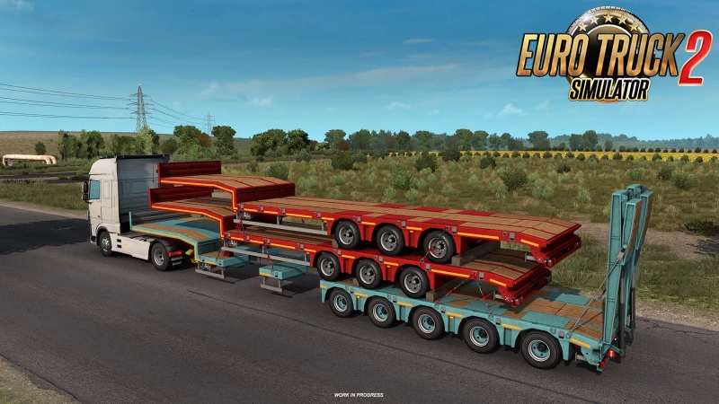 Low-bed & Low-loader Trailers in ETS2 Update 1.39