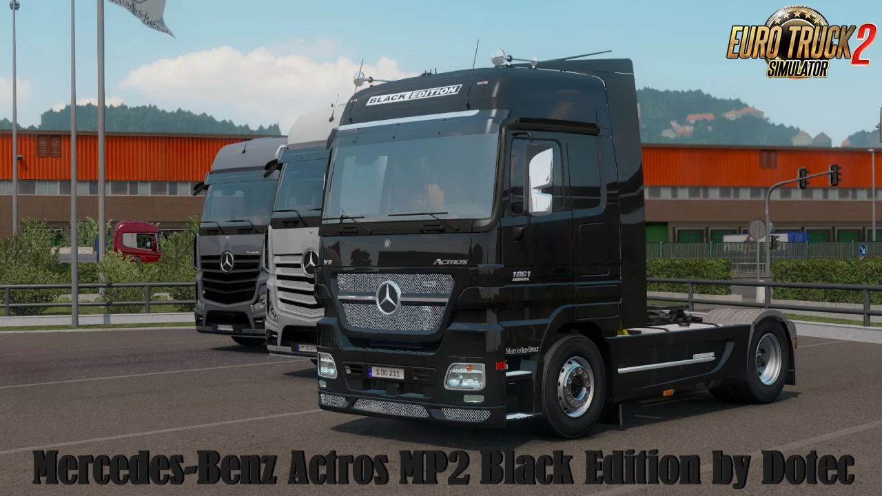 Mercedes-Benz Actros MP2 Black Edition v1.3 by Dotec (1.40.x)