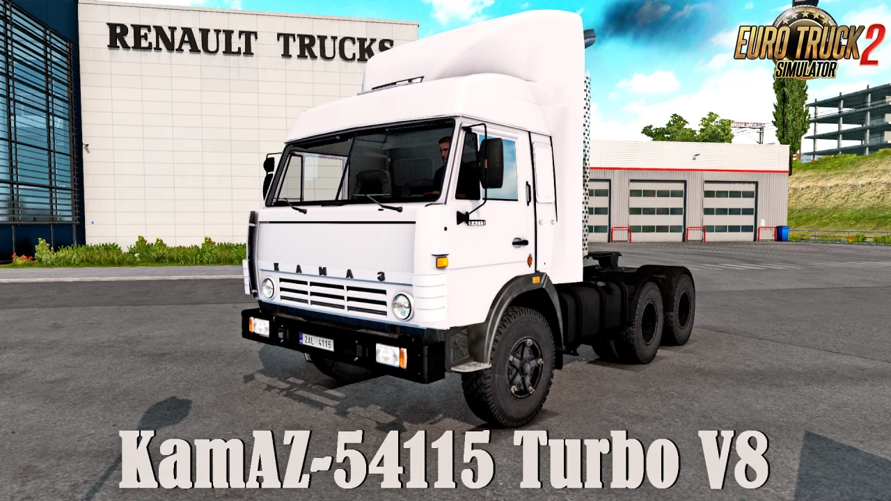 KamAZ-54115 Turbo V8 + Interior v1.4 (1.41.x) for ETS2