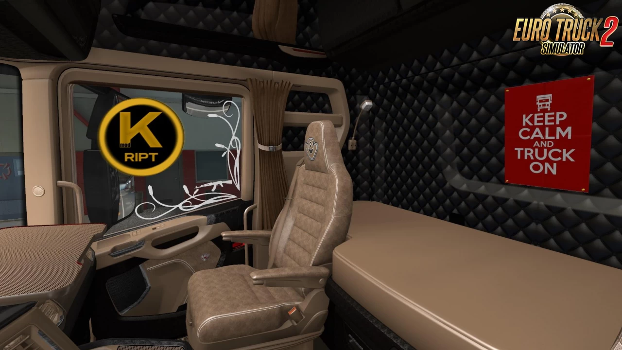 Scania Lux Interior v1.2 by kRipt (1.39.x) for ETS2
