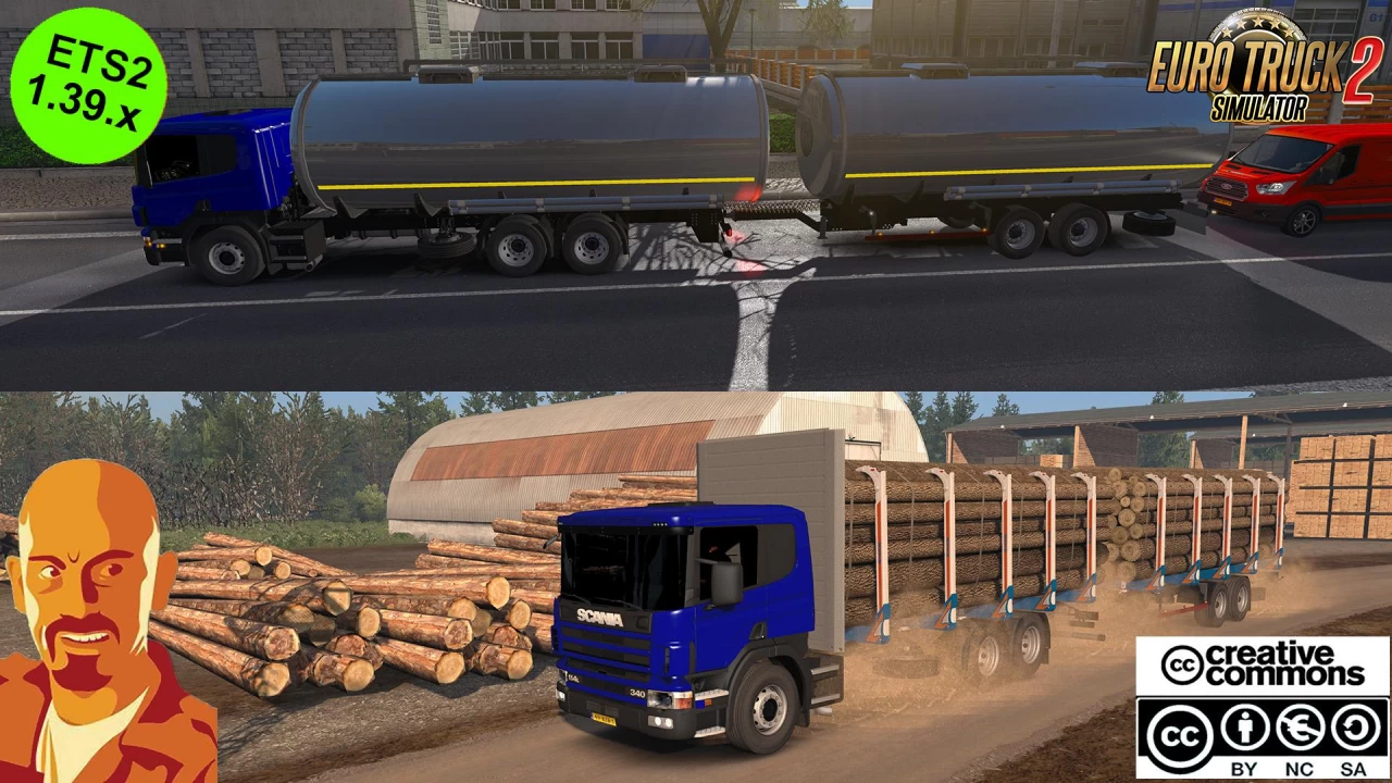 BDF Trailers for Scania MegaMod v1.0 (1.39.x) for ETS2