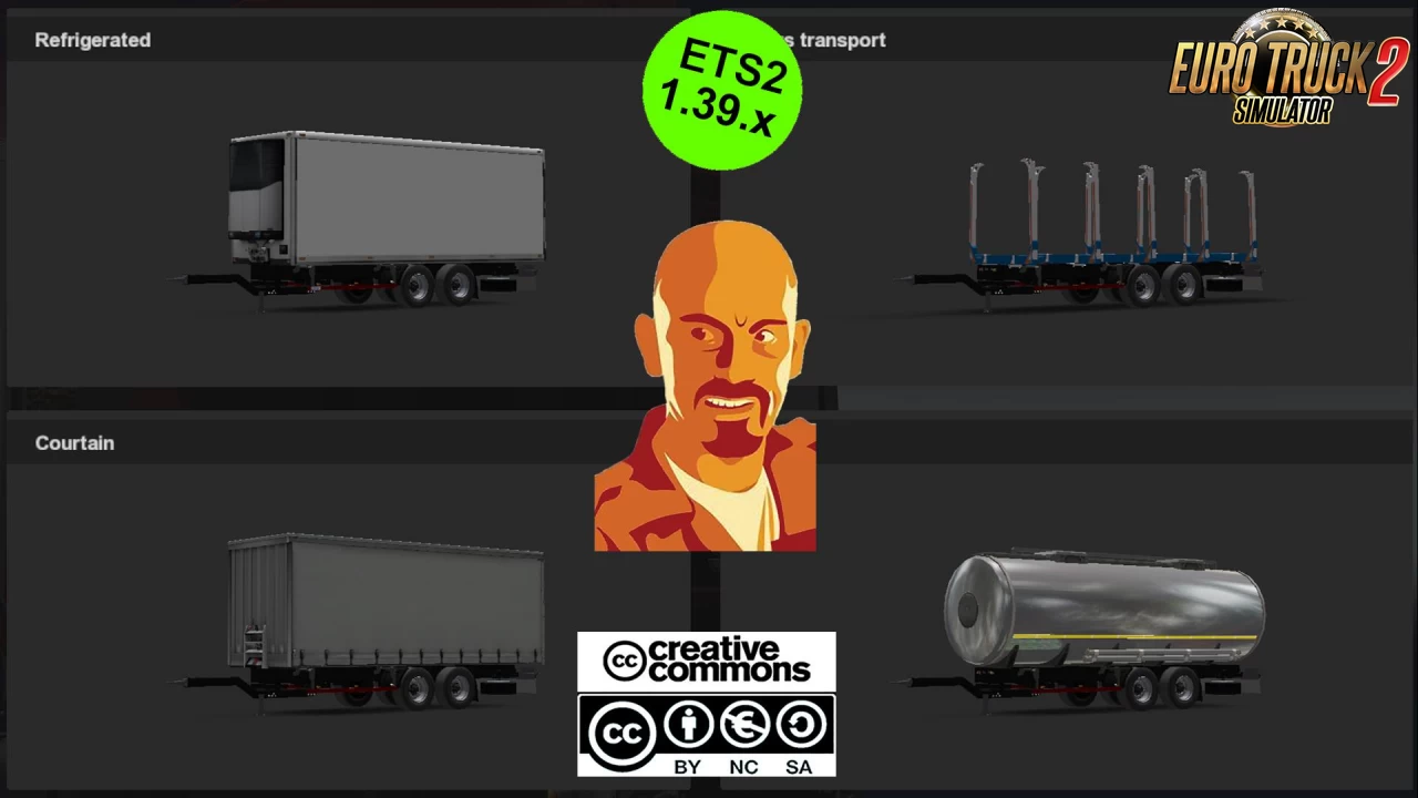 BDF Trailers for Scania MegaMod v1.0 (1.39.x) for ETS2