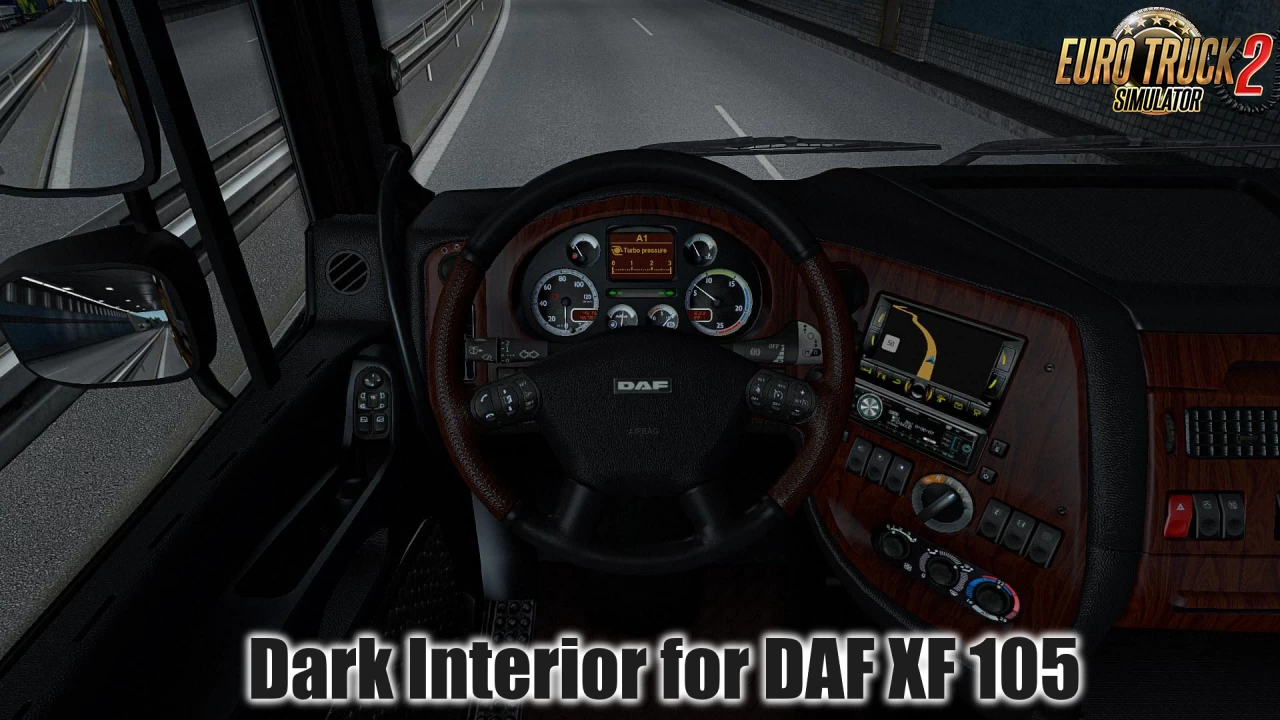 Dark Interior for DAF XF 105 v3.3 (1.42.x) for ETS2