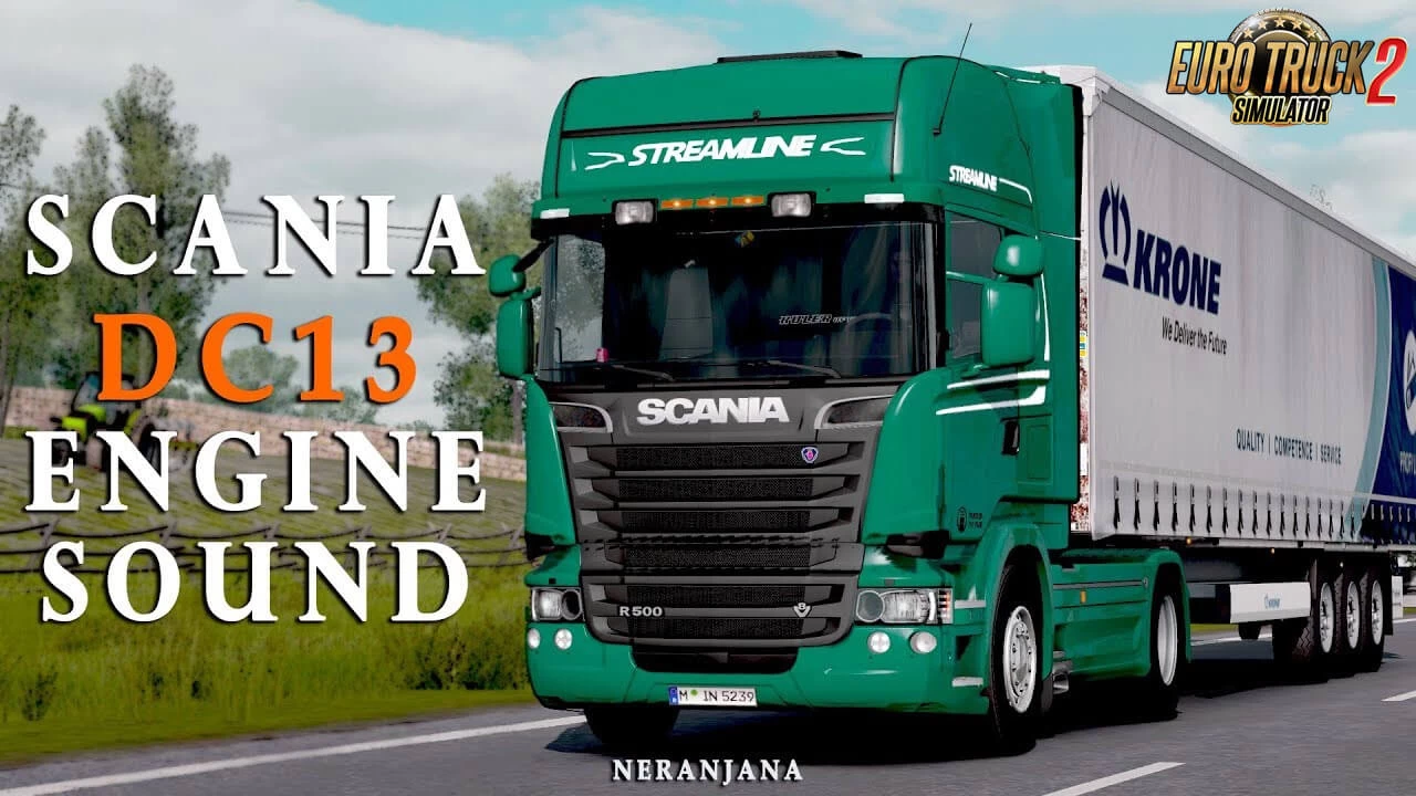 Scania DC13 Engine Sound Mod v3.0 (1.39.x)