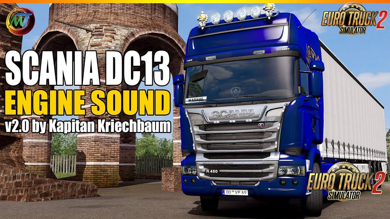 Scania DC13 Engine Sound Mod v3.0 (1.39.x)