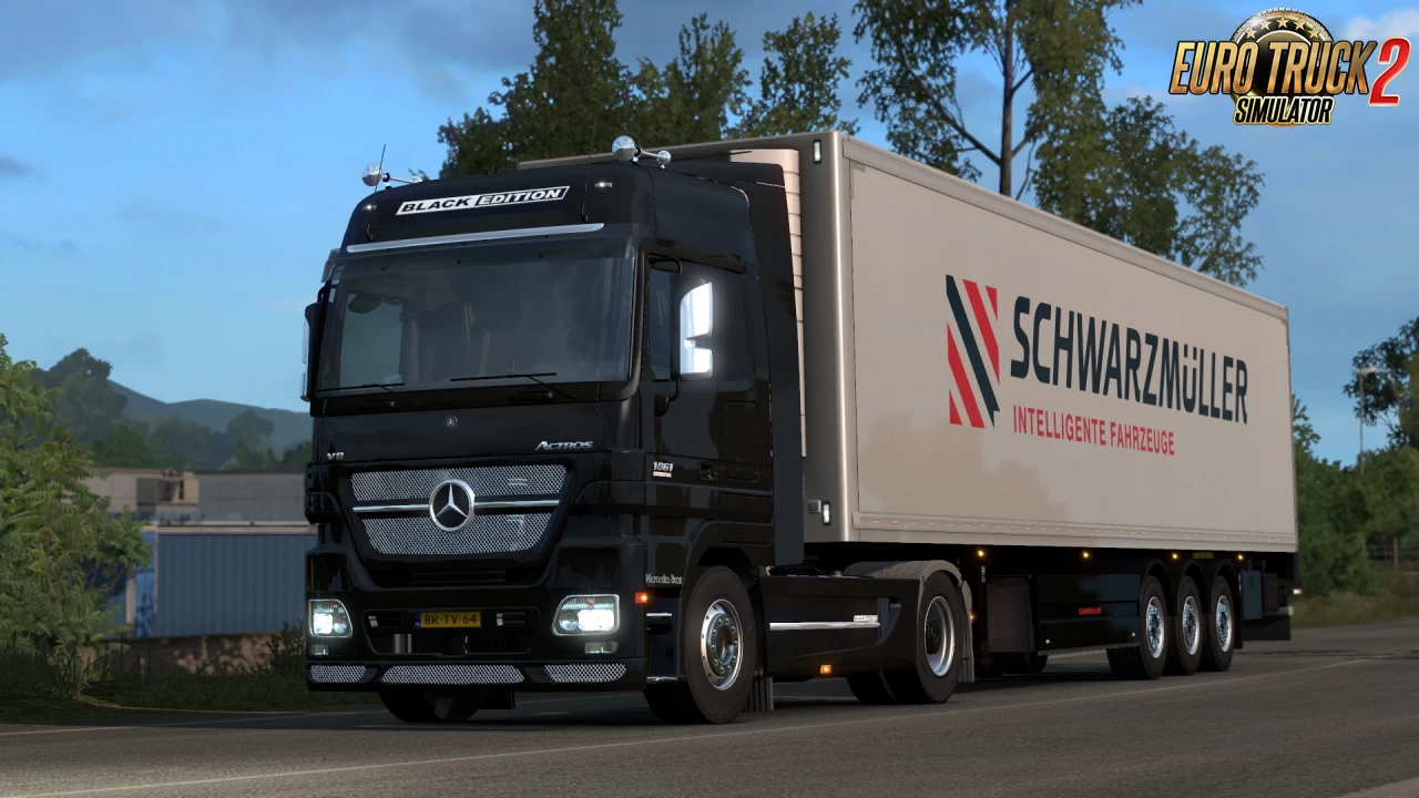 Mercedes-Benz Actros MP2 Black Edition v1.3 by Dotec (1.40.x)