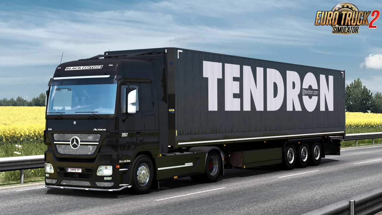 Mercedes-Benz Actros MP2 Black Edition v1.3 by Dotec (1.40.x)