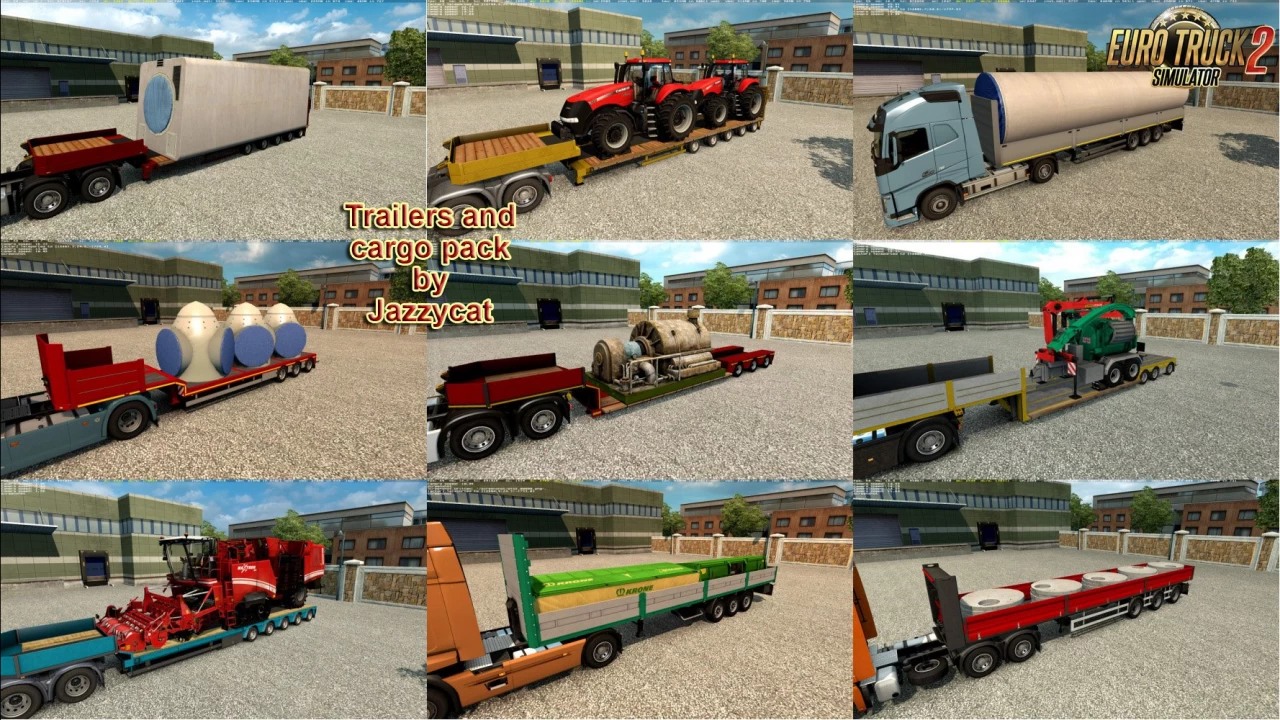 Trailers and Cargo Pack v10.2 by Jazzycat (1.43.x) for ETS2