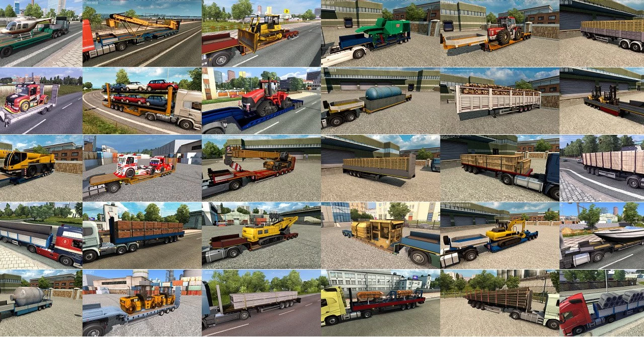 Trailers and Cargo Pack v11.6 by Jazzycat (1.47.x) for ETS2