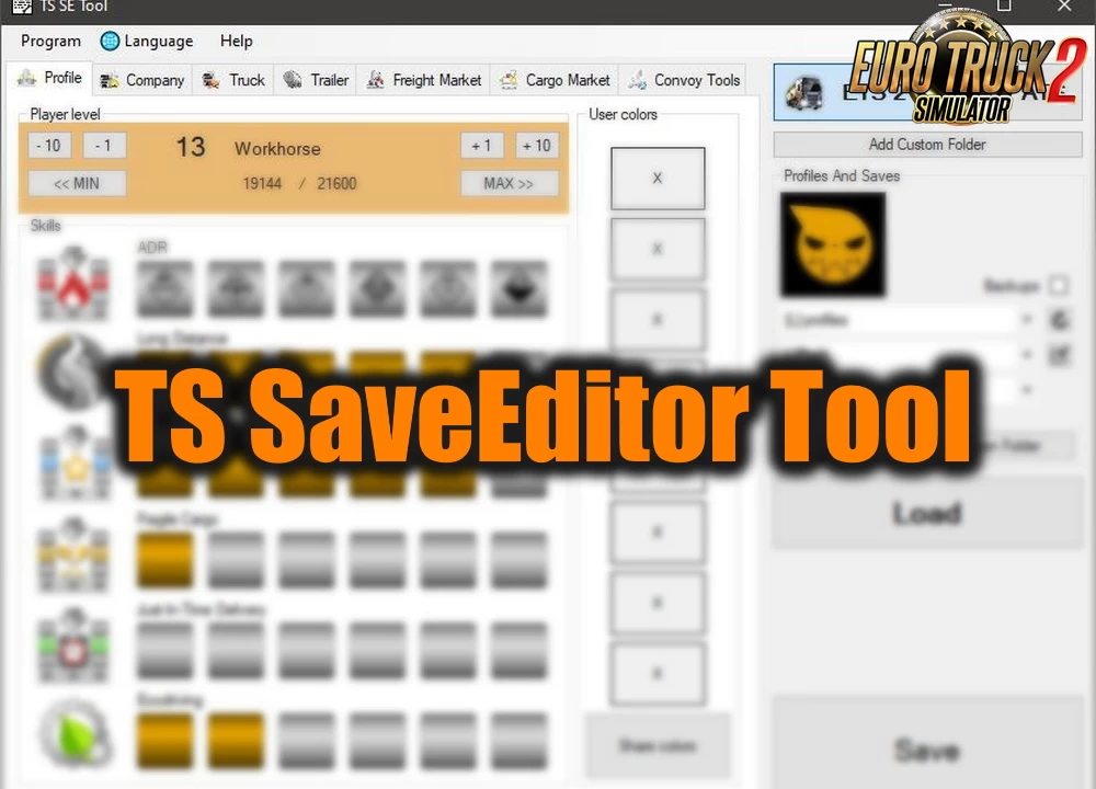 TS SaveEditor Tool v0.3.11 (1.49.x) for ETS2