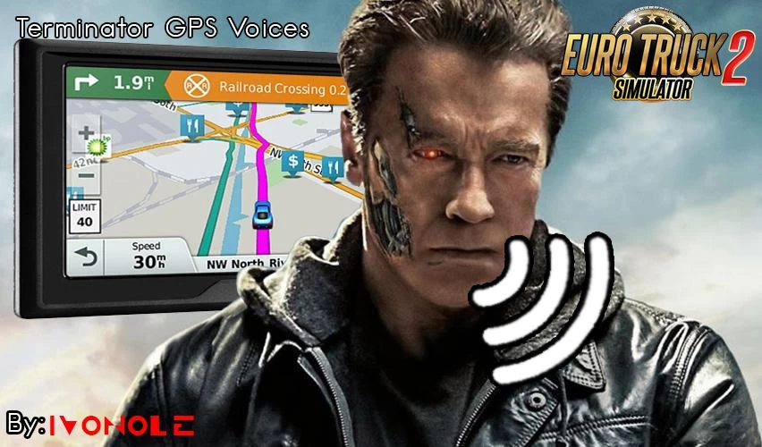 Terminator GPS Voice v1.1 (1.39.x) for ETS2